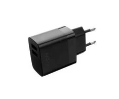 Fixed USB 17W + kabelis USB/microUSB, juoda