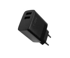 Fixed Fiksuotas | Dvigubas USB kelioninis įkroviklis 17W | FIXC17N-2U-BK