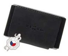 FIXED Tiny Wallet Kožená peněženka su pravé hovězí kůže (FIXW-STN-BK) juoda