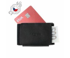 Fixed Skórzany portfel Tiny Wallet su prawdziwej skóry bydlęcej, juoda (FIXW-STN2-BK)