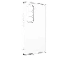 Fixed FIKSUOTAS TPU gelio dėklas „Story“, skirtas „Infinix Hot 50 Pro+“, skaidrus