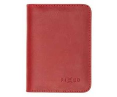 Skórzany portfel FIXED Wallet XL, raudona