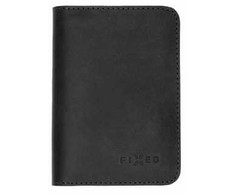 Fixed Skórzany portfel FIXED Wallet XL, juoda