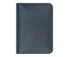 Fixed Skórzany portfel FIXED Wallet XL, mėlyna