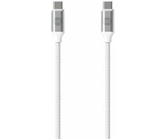 Forever kabelis USB-C - USB-C 1,2 m 3A 20W WHP12320 baltos spalvos