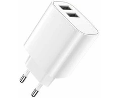 Forever laidinis įkroviklis 2xUSB 2,4A LS-03 baltos spalvos