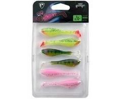 Silikoninis masalas FOX RAGE Mini Fry UV Maišytų Spalvų 6 vnt. 7 cm