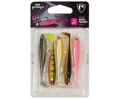 Guminukas FOX RAGE Slick Shad 9 cm UV Maišytų Spalvų 5 vnt.