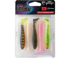 Guminukas FOX RAGE Spikey UV Maišytų Spalvų 5 vnt. 9 cm