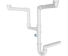 Franke plastikinis kriauklės sifonas, 40 mm, 170–250 mm, baltas, EOL