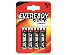 Fujitsu Eveready Super Baterija - Pieštukas AA 4 vnt (lizdinė plokštelė)