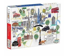 Dėlionė Bookshop London Map 1000 Piece Puzzle
