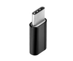 Oem Adapteris Micro USB (female) to Type C (male) juodas