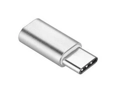 Partner Telecom OEM adapteris Micro USB (lizdas) į C tipo (vyras) sidabrinis