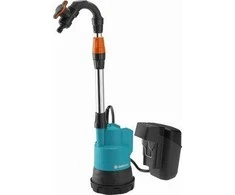 Gardena 2000/2 18V P4A akumuliatorinis lietaus vandens bako siurblys