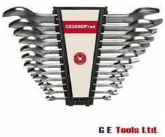 Gedore GEDORE red Double open-ended Spanner Set 12-pieces short