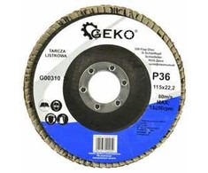 Geko plokštelinis šlifavimo diskas 115 mm P36 (G00310)