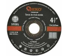 Geko tarcza do cięcia metalu Premium 115x1,2 Inox (G78202)