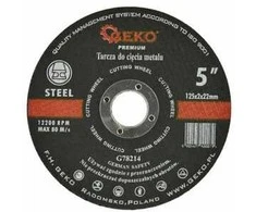 Geko Metalo pjovimo skydas GEKO PREMIO 125x2 Inox (10 / 50 / 200)