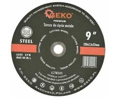 Geko PREMIUM metalo pjovimo diskas 230x2,5 Inox (G78243)