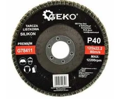 Geko atvartas diskas "SILICONE" 125mm P40 (G78411)