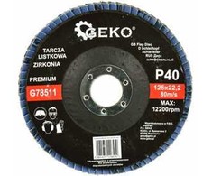 Geko Flap diskas ''CYRKON'' 125 mm P40 GEKO PREMIUM (10/200)