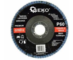 Geko Flap diskas ''CYRKON'' 125 mm P60 GEKO PREMIUM (10/200)