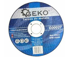 Geko Metalo pjovimo diskas 125x1.0 10/50/400 (G00027)