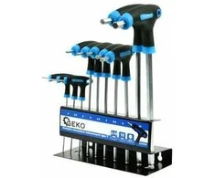 Šešiakampių raktų rinkinys Geko U30590; 2-10 mm; 10 vnt.