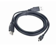 GEMBIRD CCP-USB22-AM5P-3 Gembird dvigubas USB Y 2.0 A-kištukas - MINI 5PM 0,9m kabelis