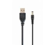 GEMBIRD CC-USB-AMP35-6 Gembird USB AM iki 3,5 mm maitinimo kištuko laidas, 1,8 m juodas