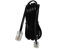 Goobay GOOBAY 10x Modulinis prijungimo kabelis 10m juodas RJ11 / RJ14 kištukas 6P4C iki RJ45 kištukas 8P4C DSL modemo/maršrutizatoriaus prijungimui prie skirstytuvo - 68578