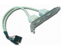 Gembird lizdas 2x USB nuo MB iki spintelės dangčio