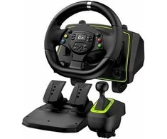 Vairas Genius GX Gaming SpeedMaster X2, vairas su pedalais ir pavarų svirtimi, 13 mygtukų, USB, juoda