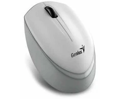 Genius Pelė NX-7009 pelė, 1200DPI, 2,4 [GHz], optinė, 3 klasė, belaidė, balta ir pilka, 1 vnt AA, Mėlyna-Eye jutiklis, simetriškas