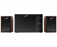 Kompiuterio kolonėlės Boxe Genius SW-2.1 350, cu fir, sistema 2.1, lizdas 3,5 mm, putere RMS 15W (2 x 3,5 W + 1 x 8W), vyšnios mediena