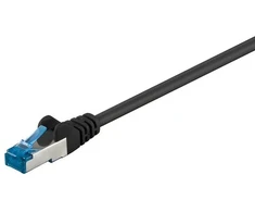 Goobay CAT 6A tinklo kabelis, S/FTP (PiMF), 20 m, juodas, 20 m, Cat6a, S/FTP (S-STP), RJ-45, RJ-45, juodas