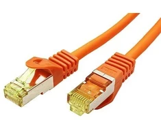 Goobay Wentronic goobay - Patch- Kabelis - RJ- 45 (M) iki RJ- 45 (M) - 15,0 m - SFTP, PiMF - Cat.7 RohCable - be halogenų, formos - oranžinis (91651)