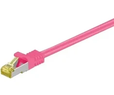 Goobay Wentronic goobay - Patch- Kabelis - RJ- 45 (M) iki RJ- 45 (M) - 3,0 m - SFTP, PiMF - Cat.7 RohCable - be halogenų, formos, be Haken - Magenta (91614)