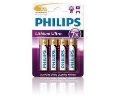 Philips Ultra AA (FR6) šarminės baterijos, 4 vnt. rinkinys