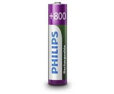 Mercury Įkraunama baterija Philips AAA 800 mAh 2 lizdinės plokštelės