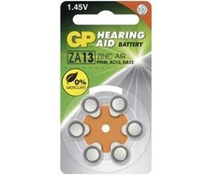 GP Baterija GP Batteries Zinc Air Button ZA13 Button Baterija (Pack of 6)