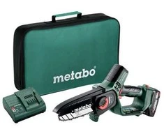 Šakų genėjimo grandininis pjūklas Metabo MS 18 LTX 15; 18 V; 1x2,0 Ah akum.; 15 cm juosta