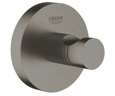 Grohe robe hook Essentials, brushed hard graphite
