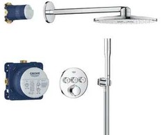 Potinkinė dušo sistema su potinkine dalimi GROHE Precision SmartControl su Vitalio SmartActive 310, chromo spalva