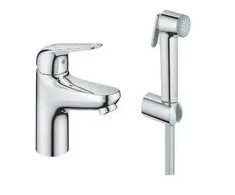 Grohe Euroeco S praustuvo maišytuvas su bidėte, chromas