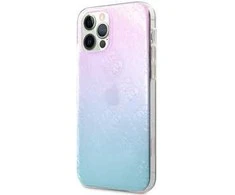 „Guess 4G 3D Pattern Collection“ dėklas, skirtas „iPhone 12 Pro Max“ - Mėlyna ir Rožinė