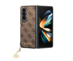 Guess GUHCZFD4GF4GBR F936 Z Fold 4 ruda/ruda kietas dėklas 4G Charms Collection