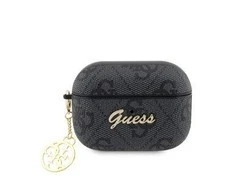 Guess GUAP2G4GSMK AirPods Pro 2 (2022/2023) dėklas juodos spalvos 4G Charm Collection