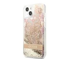 Dėklas GUESS GUHCP13SLFLSD IPHONE 13 MINI 5.4 "GOLD/GOLD HARDCASE PAISLEY LIQUID GLITTER